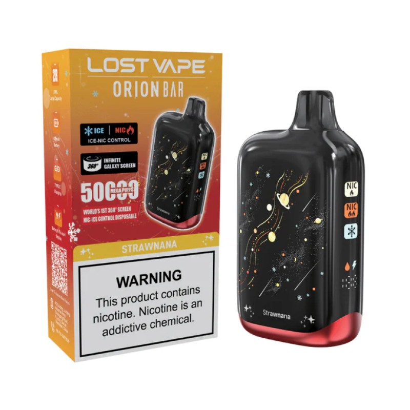 ORION BAR LOST VAPE 50K MEGA PUFFS- STRAWNANA