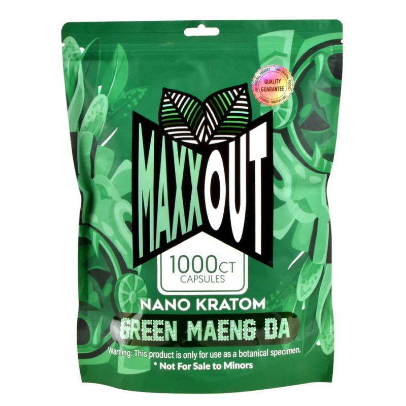 PAIN OUT MAXX 1000CT CAPSULES- GREEN MAENG DA