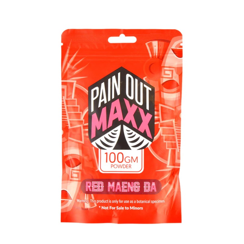 PAIN OUT MAXX 100G POWDER KRATOM- RED MAENG DA