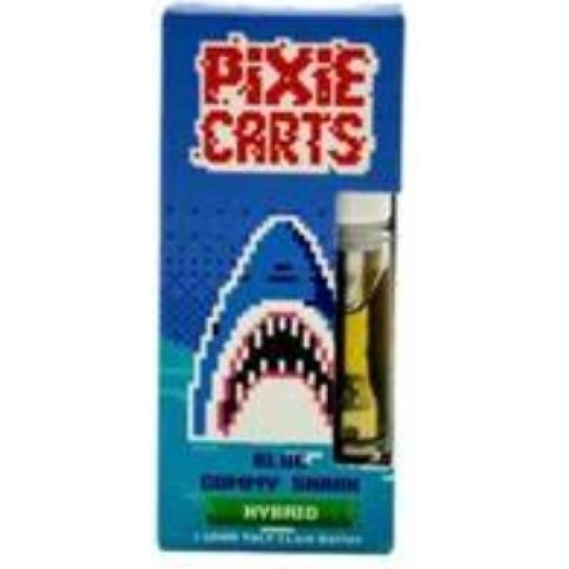PIXIE CARTRIDGES THC-P BOOSTED LIVE BADDER - BLUE GUMMY SHARK (H)