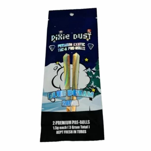 PIXIE DUST EXOTIC THCA 1.5G PRE ROLL- BLUE DREAM (S)