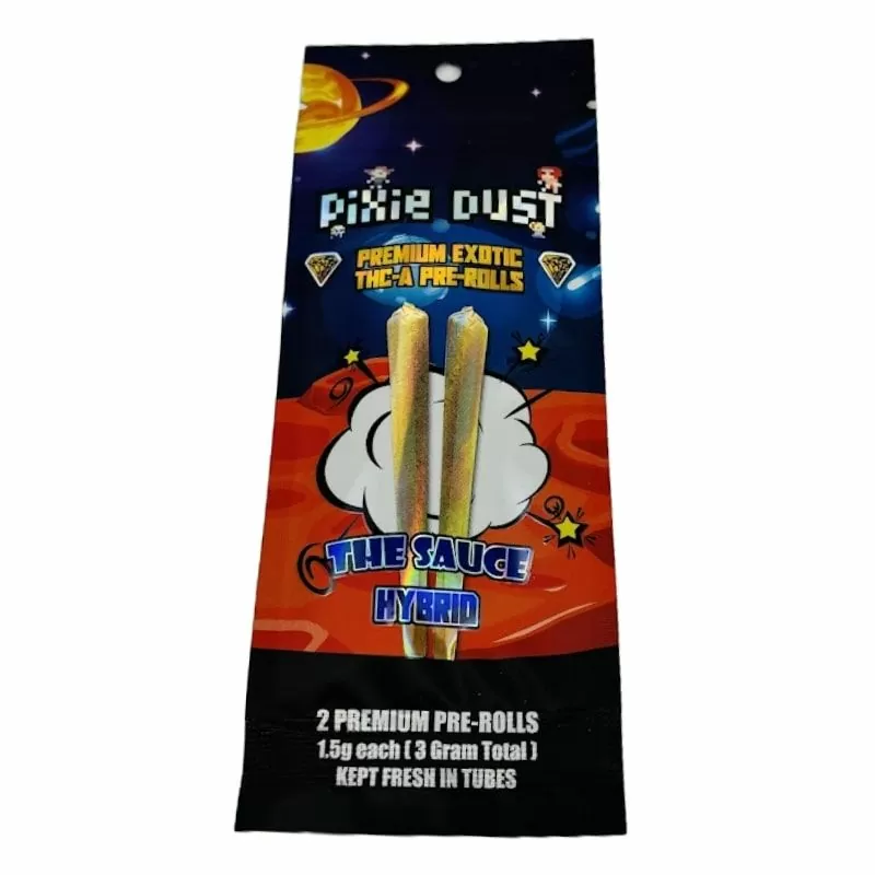 PIXIE DUST EXOTIC THCA 1.5G PRE ROLL- THE SAUCE (H)