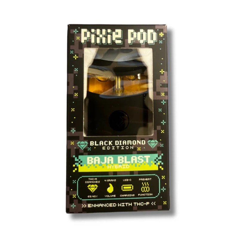 PIXIE POD 4G BLACK DIAMOND EDITION ENHANCED WITH THCP- BAJA BLAST (H)