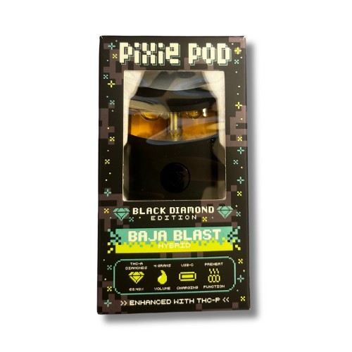 PIXIE POD 4G BLACK DIAMOND EDITION ENHANCED WITH THCP- LA PUSH POP (H)