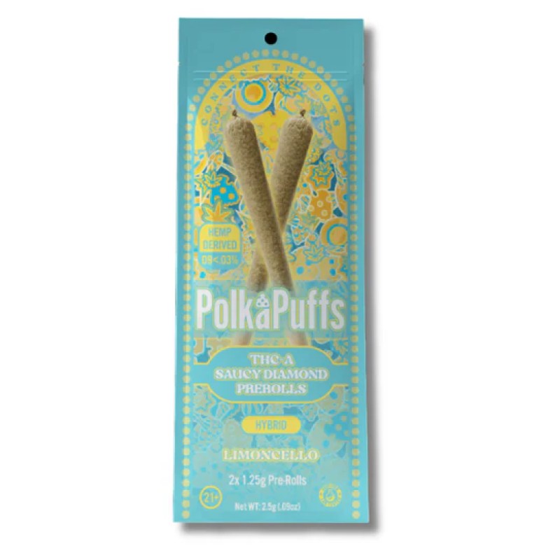 POLKA PUFFS THC-A DIAMOND PREROLLS 2X1.25G- LIMONCELLO (H)