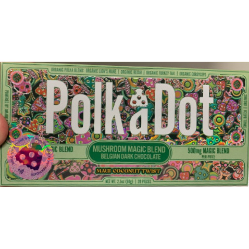 POLKADOT MUSHROOM MAGIC CHOCOLATE 4G ASSORTED FLAVORS
