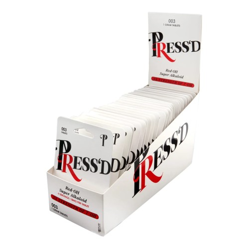 PRESS'D 7-OH SUPER ALKALOID 5X RED-OH 18MG RED KRATOM 3PK 25CT/BOX