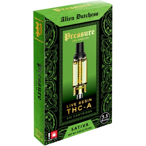 PRESSURE THCA LIVE RESIN 3.5G CARTS- ALIEN DUTCHESS (S)