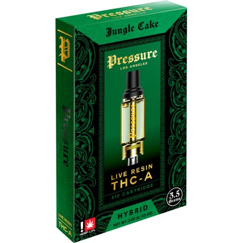 PRESSURE THCA LIVE RESIN 3.5G CARTS- JUNGLE CAKE (H)