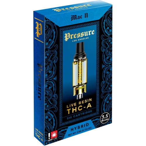 PRESSURE THCA LIVE RESIN 3.5G CARTS- MAC 11 (H)