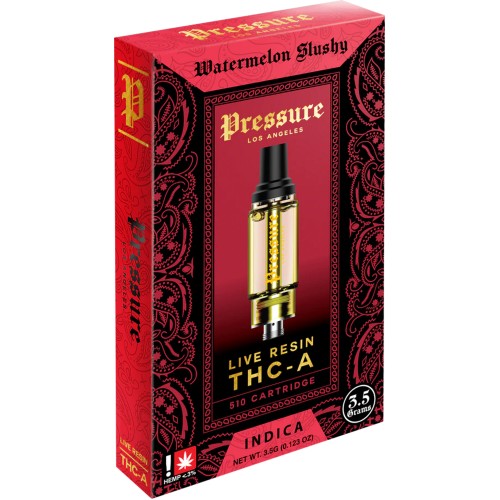 PRESSURE THCA LIVE RESIN 3.5G CARTS- WATERMELON SLUSHY (I)