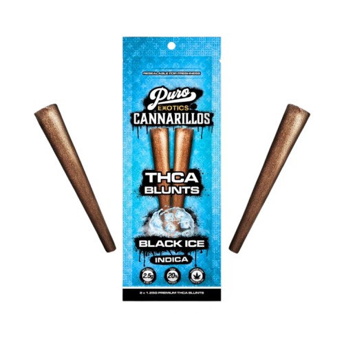 PURO CANNARILLOS BLUNTS THCA 1.5G 10CT BLACK ICE