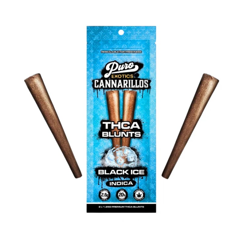 PURO CANNARILLOS BLUNTS THCA 1.5G 10CT BLACK ICE