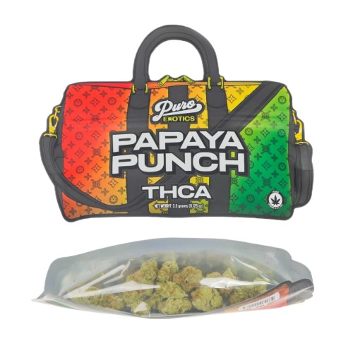PURO DUFFLE 3.5G EXOTIC THC-A FLOWER PAPAYA PUNCH