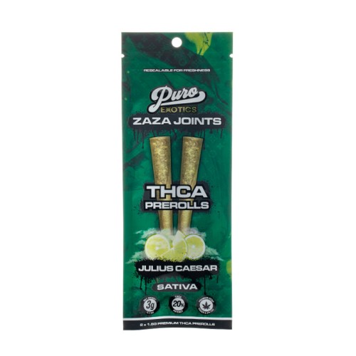 PURO ZAZA JOINTS THCA 1.5G(2) 10CT JULIUS CAESAR