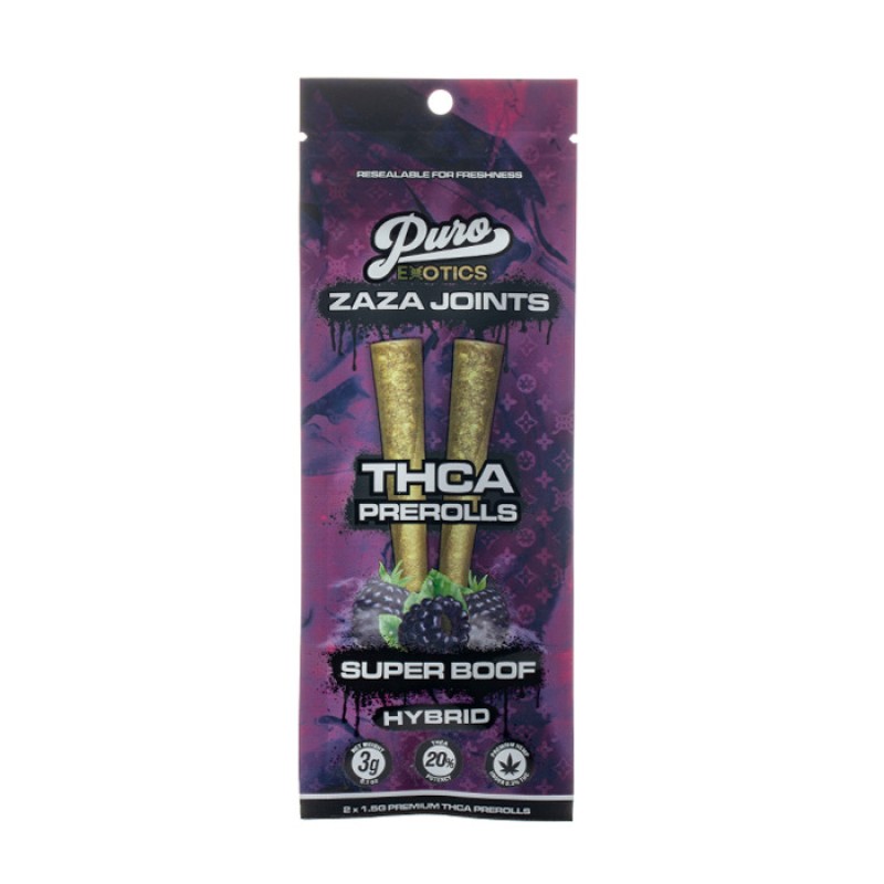 PURO ZAZA JOINTS THCA 1.5G(2) 10CT SUPER BOOF