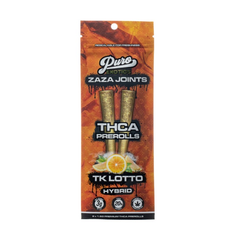 PURO ZAZA JOINTS THCA 1.5G(2) 10CT TK LOTTO
