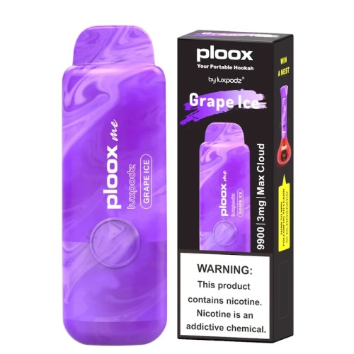 Ploox Me Portable Hookah Vape GRAPE ICE
