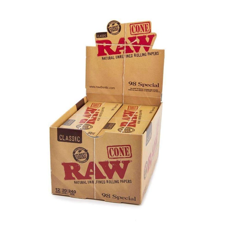 RAW 98MM SPECIAL CONES 12CT/BOX
