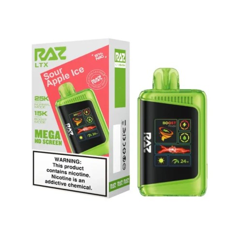 RAZ DC25000 LTX - SOUR APPLE ICE