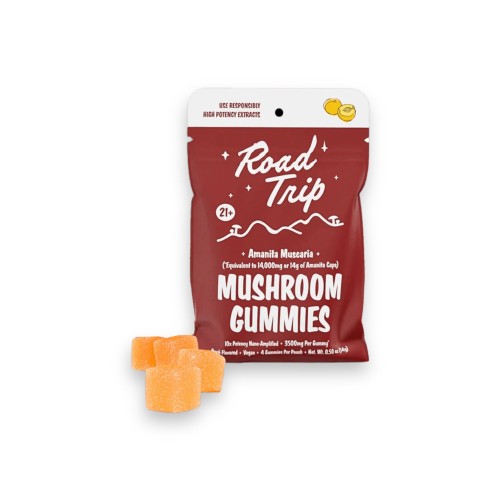 ROAD TRIP AMANITA MUSCARIA BLEND MUSHROOM GUMMIES 8PCS- PEACH
