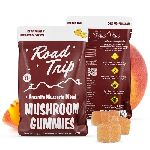ROAD TRIP AMANITA MUSCARIA 2 GUMMY FUNPACK 30CT DISPLAY - PEACH