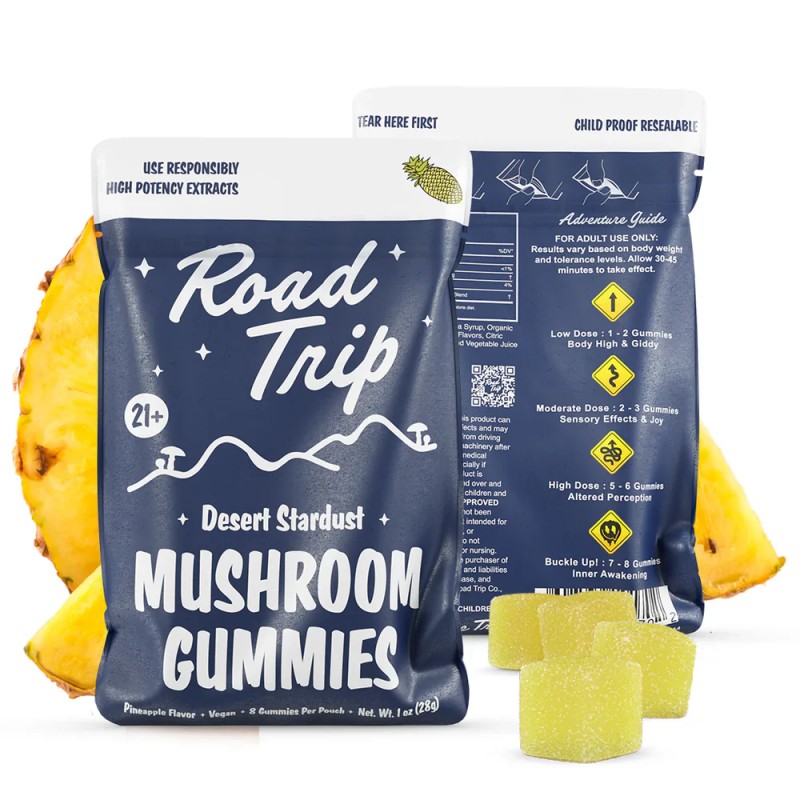 ROAD TRIP DESERT STARDUST 2 GUMMY FUNPACK 30CT DISPLAY - PINEAPPLE