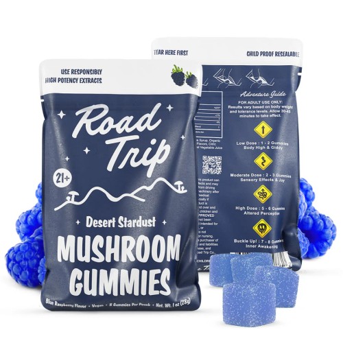 ROAD TRIP MUSHROOM GUMMIES - BLUE RASPBERRY