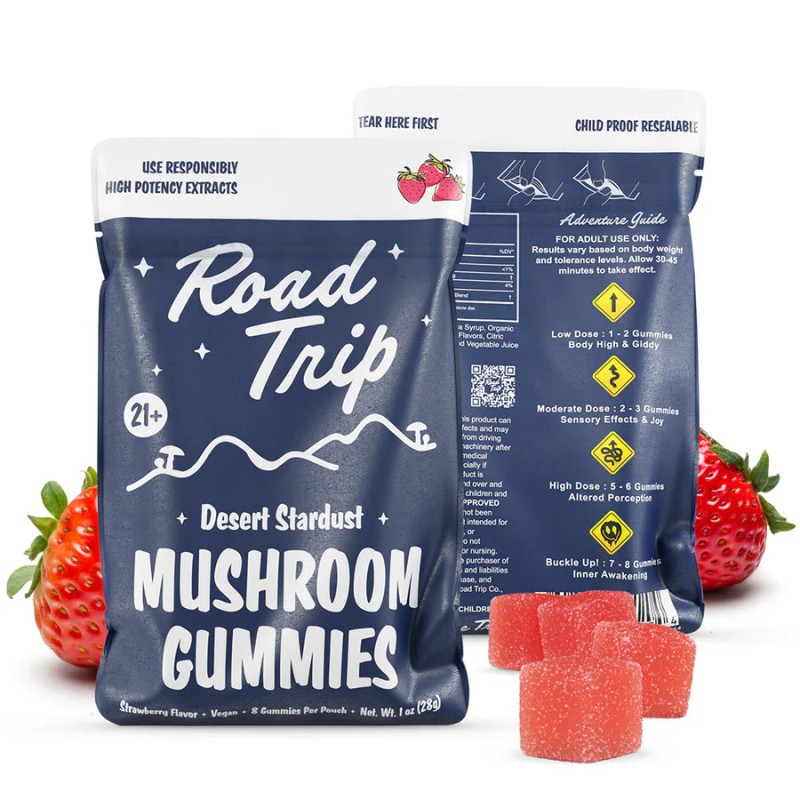 ROAD TRIP MUSHROOM GUMMIES - STRAWBERRY