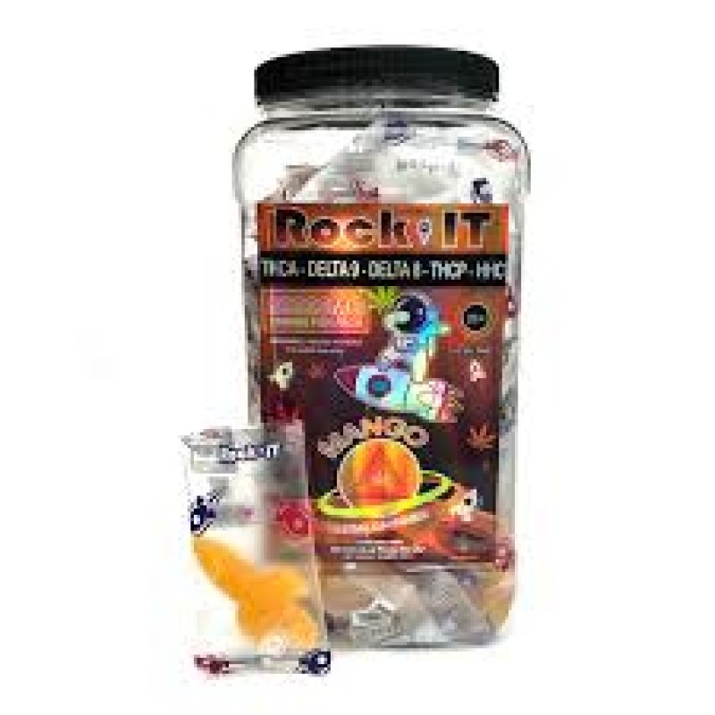 ROCK IT 480G PURE THC-P GUMMIES JAR - MANGO