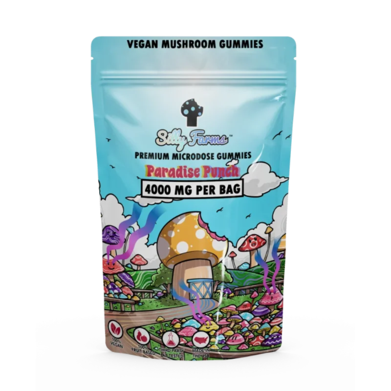 SILLY FARMS PREMIUM MICRODOSE MUSHROOM GUMMIES 400MG/BAG - ASSORTED