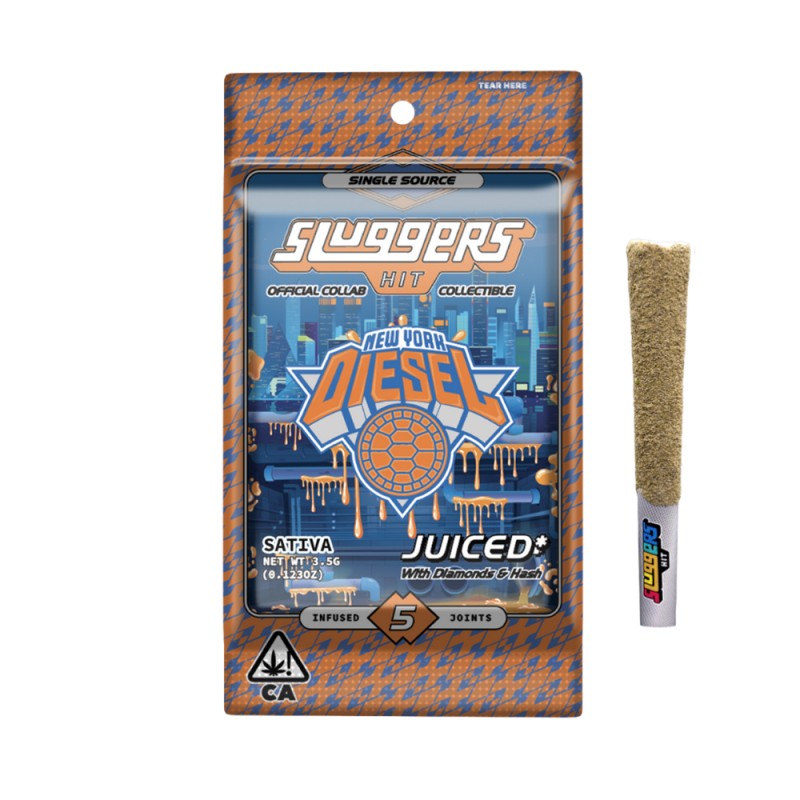 SLUGGERS JUICED 5CT .7 PREROLL- NYC DIESEL (S)