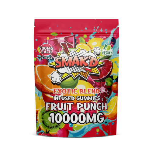 SMAK'D THC GUMMIES 10CT/5PK 2000MG - ASSORTED