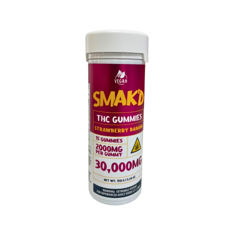 SMAK'D THC GUMMIES 30CT 30000MG - ASSORTED