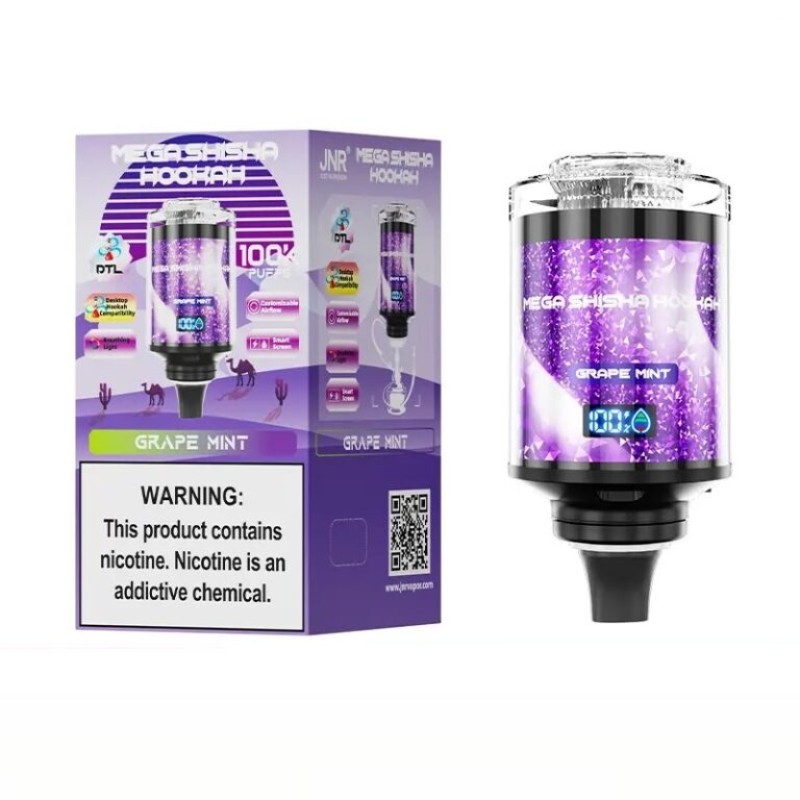 SMOOKAH 100K DISPOSALE HOOKAH HEAD VAPE - GRAPE MINT