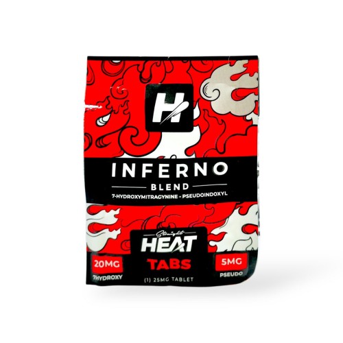 STRAIGHT HEAT INFERNO BLEND 7-OH TABS 15CT (6PK)