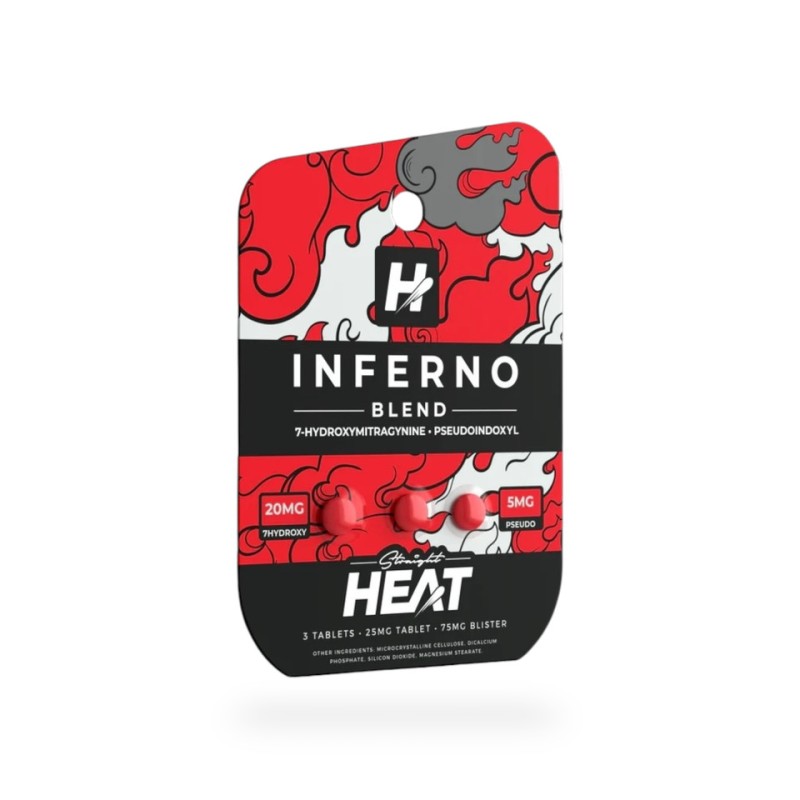 STRAIGHT HEAT INFERNO BLEND 7-OH TABS 3CT