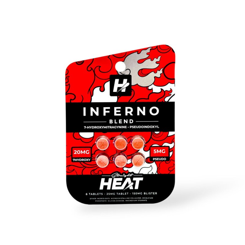 STRAIGHT HEAT INFERNO BLEND 7-OH TABS 6CT