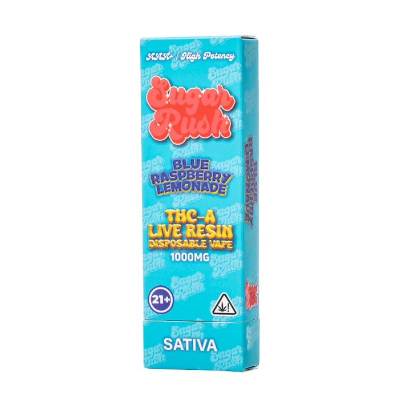 SUGAR RUSH 1000MG DISPOSABLE 5PK- BLUE RASPBERRY LEMONADE (S)