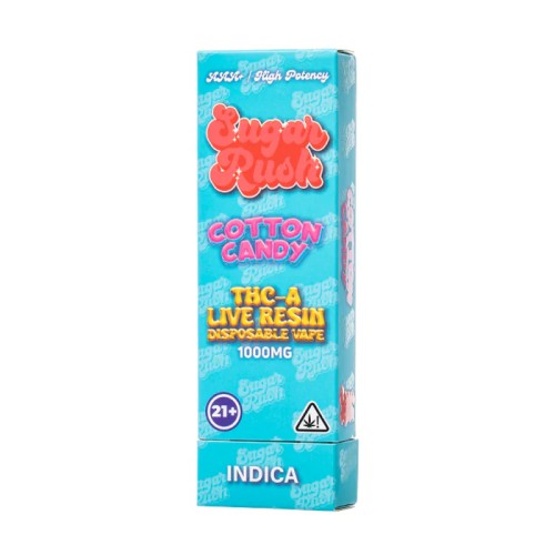 SUGAR RUSH 1000MG DISPOSABLE 5PK- COTTON CANDY (I)
