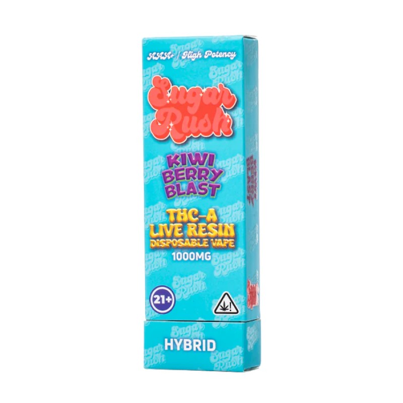 SUGAR RUSH 1000MG DISPOSABLE 5PK- KIWI BERRY BLAST (H)