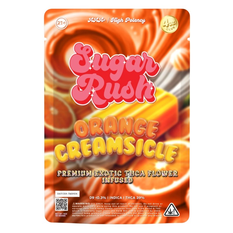 SUGAR RUSH 1G THC-P DISPOSABLE 5PK- ORANGE CREAMSICLE (I)