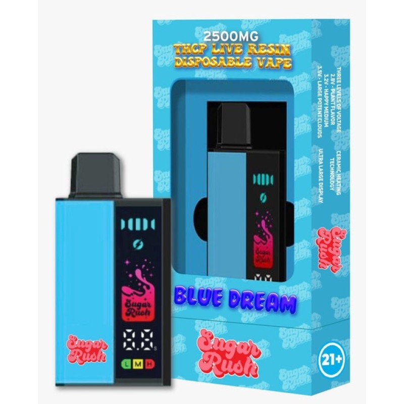 SUGAR RUSH 2.5G THCP LIVE RESIN- BLUE DREAM (S)