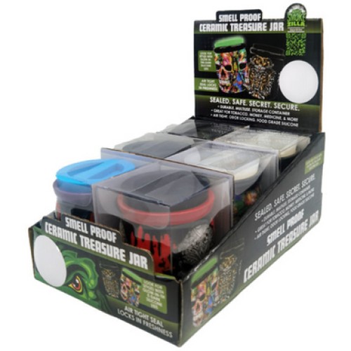Smokezilla Ceramic Treasure Jar C Display #022436