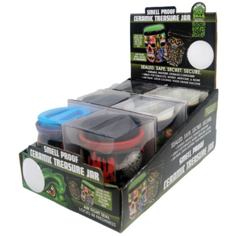Smokezilla Ceramic Treasure Jar C Display #022436