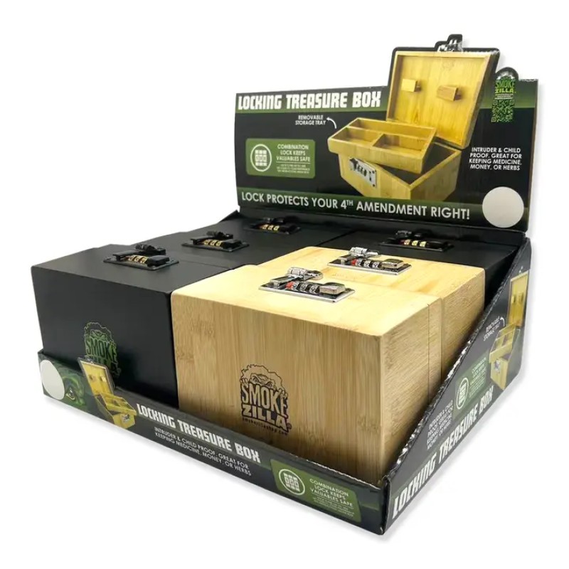 Smokezilla Locking Treasure Box Display #023893