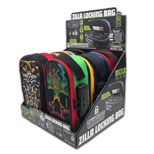Smokezilla Printed Thin Locking Bag Display #023823