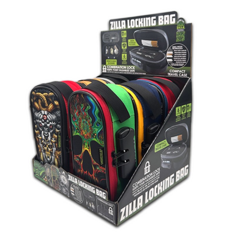Smokezilla Printed Thin Locking Bag Display #023823