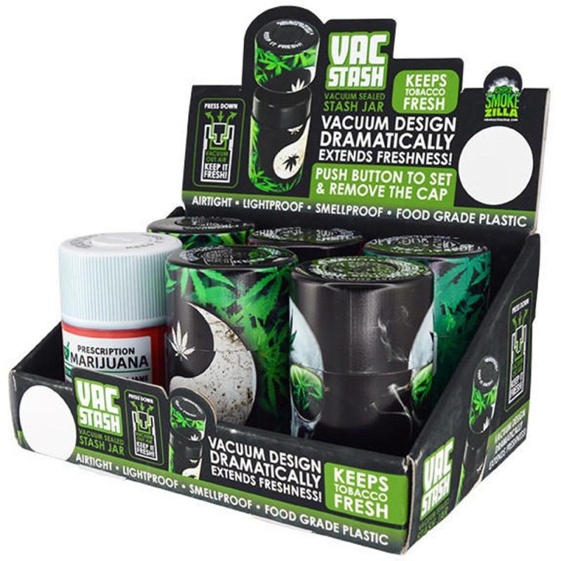 Smokezilla Printed Vaccum Container Mix X2 Display #030037