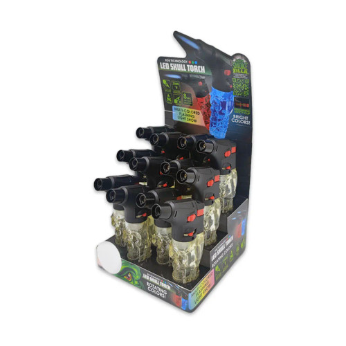 Smokezilla Slim Skull Torch RGB Display #024341